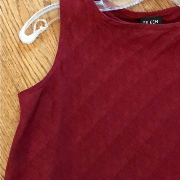 Eileen Fisher Silk-Linen Blend Tea-length Dress - Picture 2 of 9